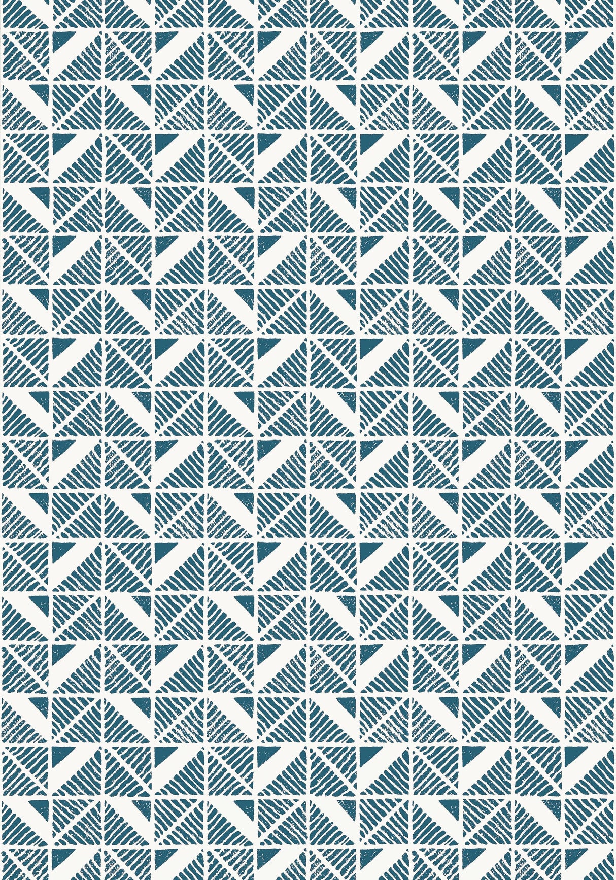 Anna French BLOOMSBURY SQUARE Blue Wallpaper