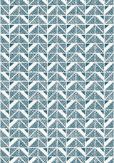 Anna French BLOOMSBURY SQUARE Blue Wallpaper