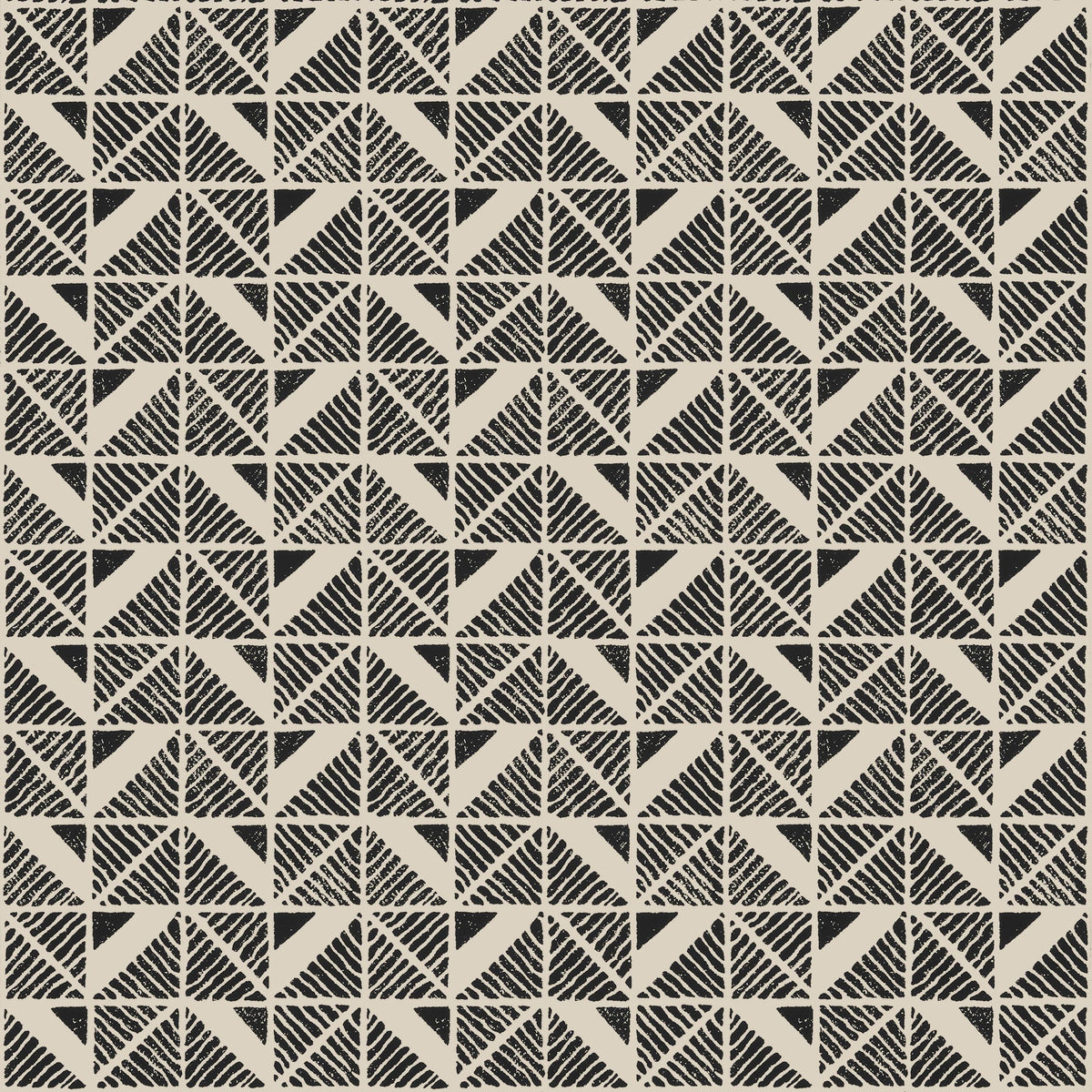 Anna French Bloomsbury Square Black Wallpaper