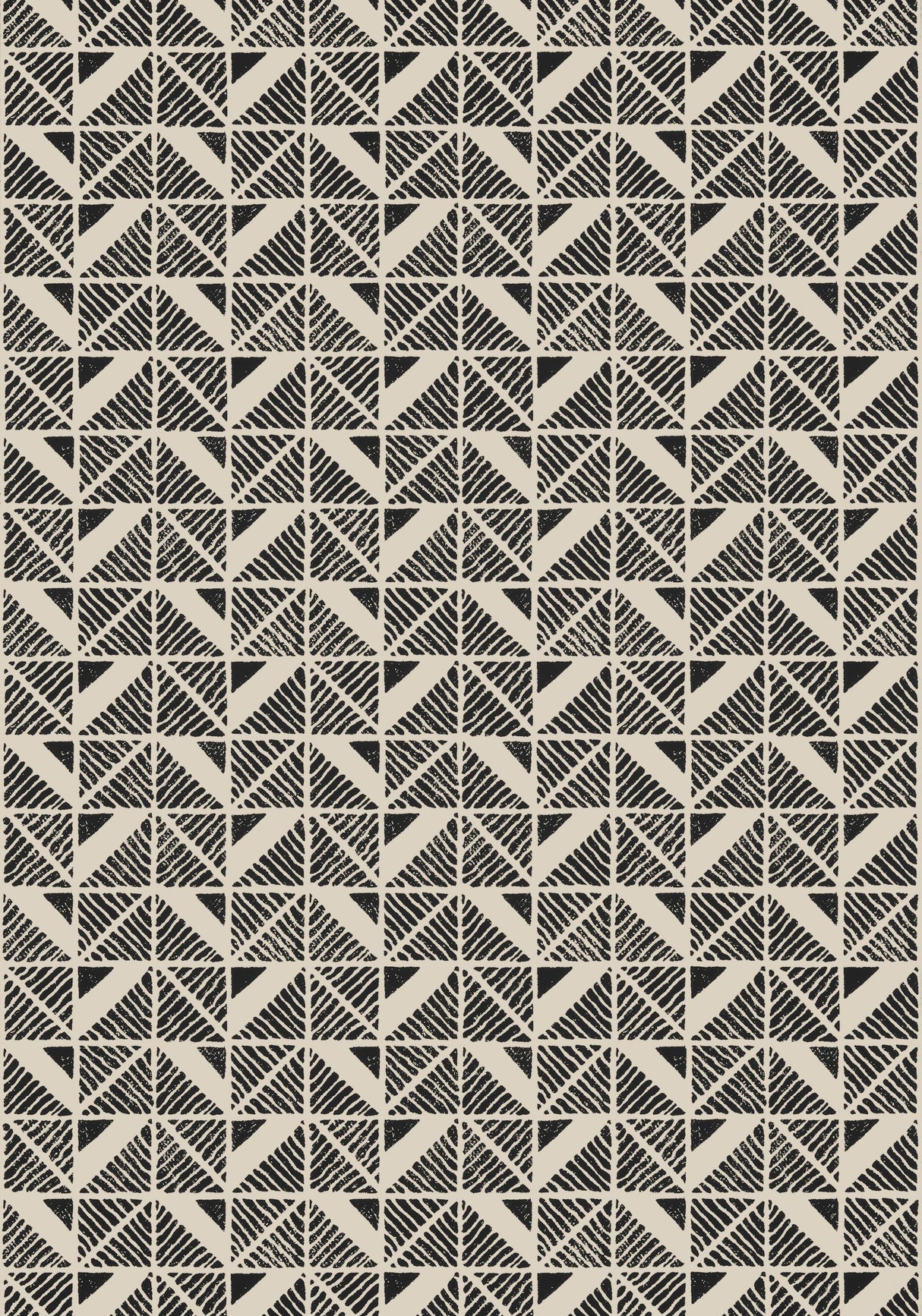 Anna French BLOOMSBURY SQUARE Black Wallpaper