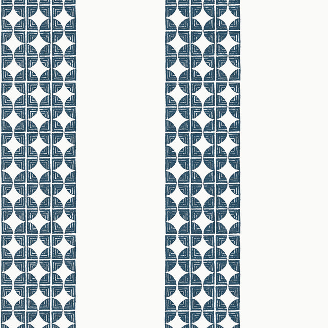 Anna French Fairmont Stripe Navy Wallpaper