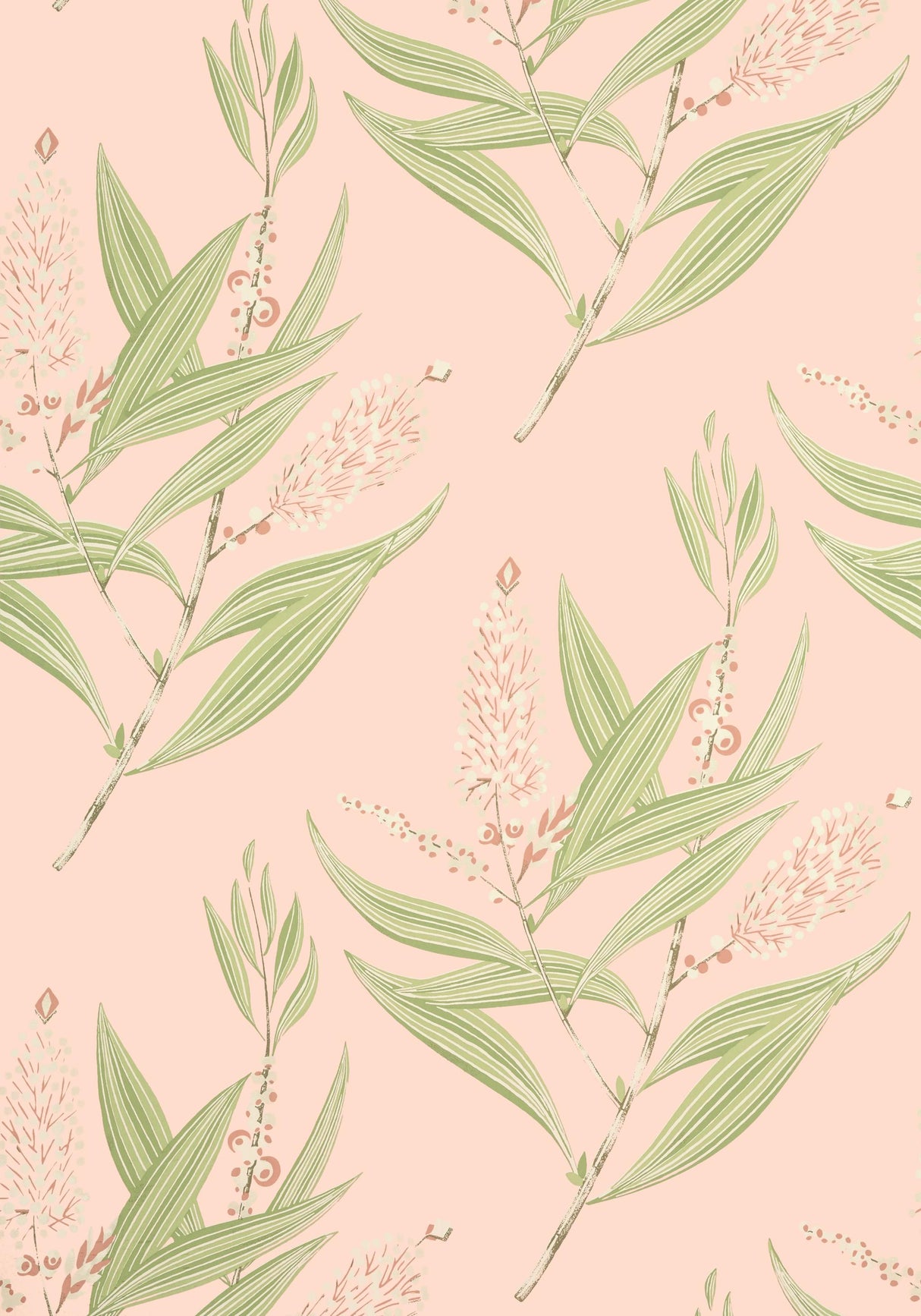 Anna French WINTER BUD Blush Wallpaper