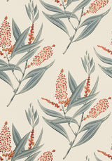 Anna French WINTER BUD Coral Wallpaper