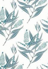 Anna French WINTER BUD Blue Wallpaper