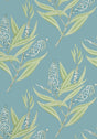 Anna French WINTER BUD Teal Wallpaper