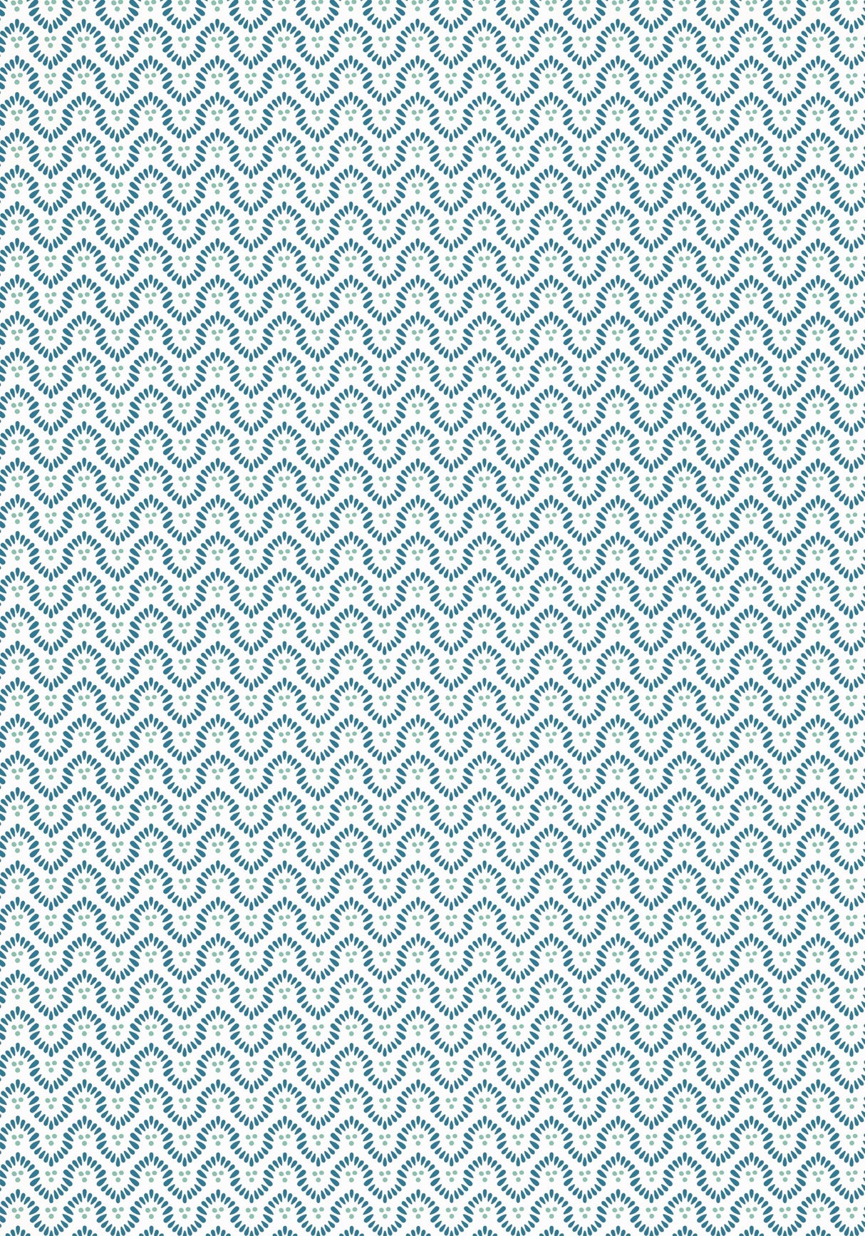 Anna French WYNFORD Navy on White Wallpaper