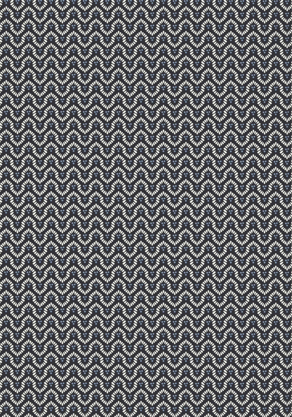 Anna French WYNFORD Black Wallpaper