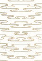 Anna French CLOUDWATER Metallic Gold Wallpaper