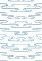 Anna French CLOUDWATER Blue Wallpaper