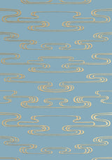 Anna French CLOUDWATER Metallic Gold on Mineral Wallpaper