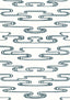 Anna French CLOUDWATER Black Wallpaper