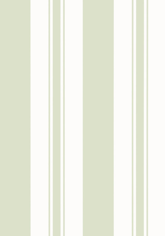 Anna French KESWICK STRIPE Green Wallpaper