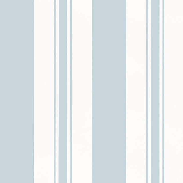 Anna French Keswick Stripe Soft Blue Wallpaper