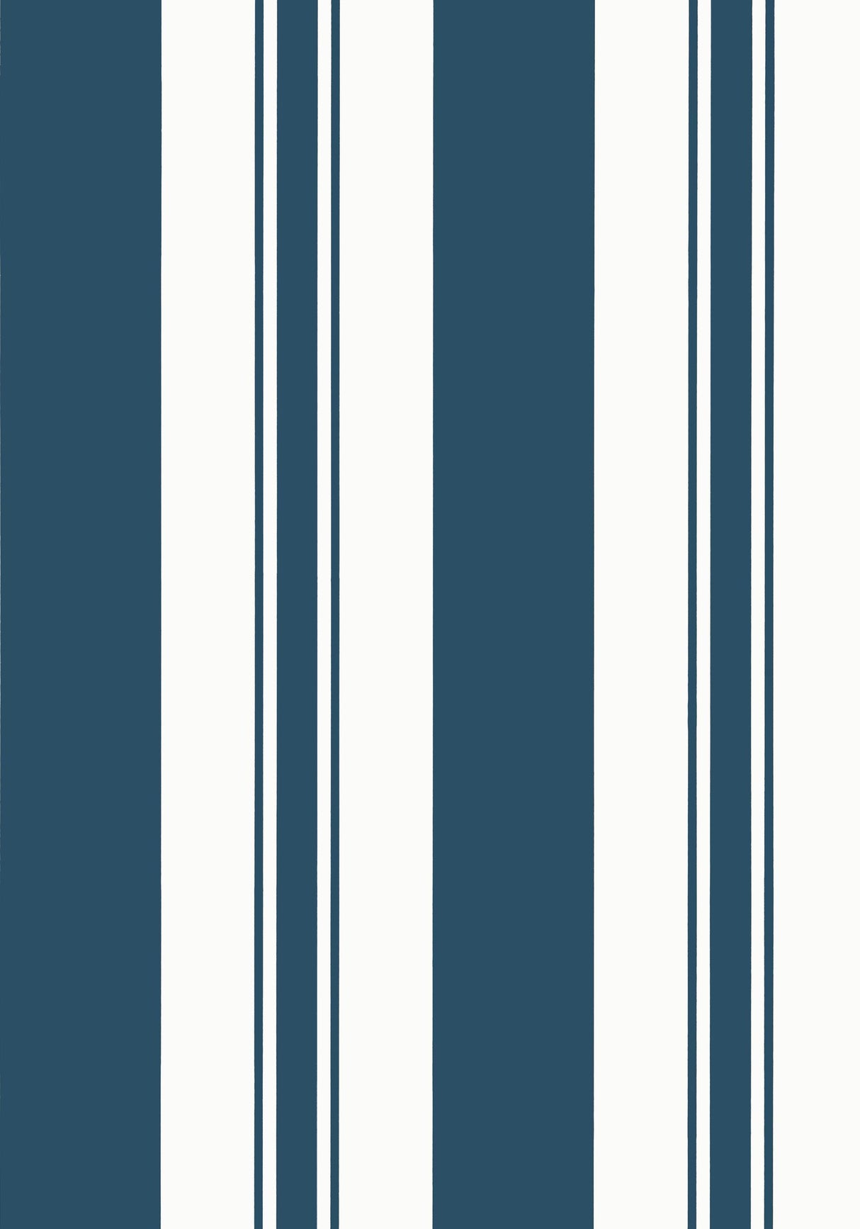 Anna French KESWICK STRIPE Navy Wallpaper