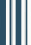 Anna French KESWICK STRIPE Navy Wallpaper