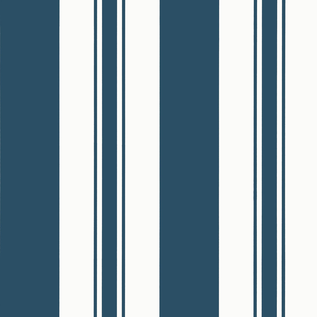 Anna French Keswick Stripe Navy Wallpaper