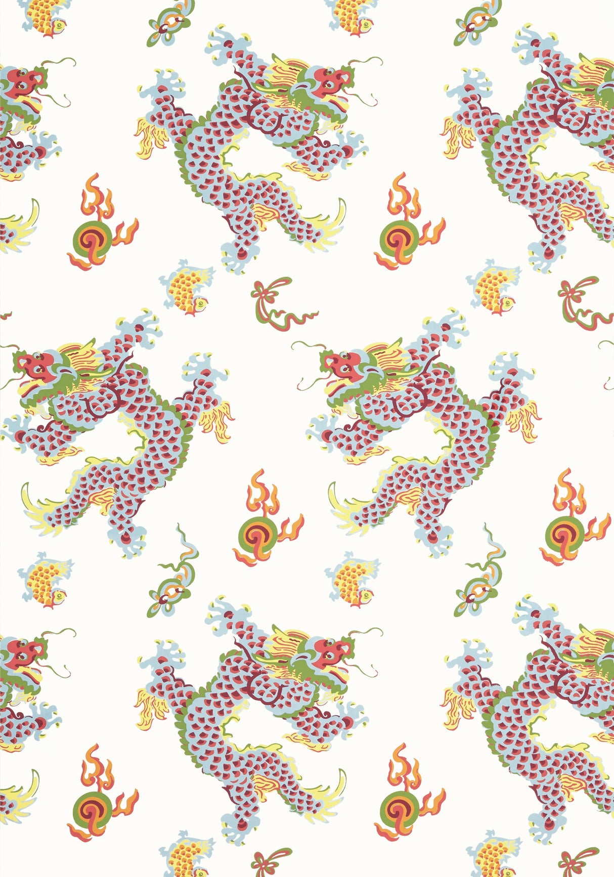Anna French DRAGON DANCE Multi Wallpaper