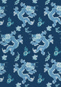 Anna French DRAGON DANCE Navy Wallpaper