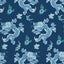 Anna French Dragon Dance Navy Wallpaper