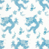 Anna French Dragon Dance Blue Wallpaper
