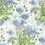 Anna French DAHLIA Sky on White Wallpaper