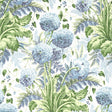 Anna French Dahlia Sky On White Wallpaper