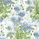 Anna French Dahlia Sky On White Wallpaper