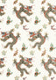 Anna French DRAGON DANCE Metallic Gold on Neutral Wallpaper