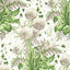 Anna French DAHLIA Spring on White Wallpaper
