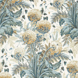 Anna French DAHLIA Soft Gold on Cream Wallpaper