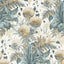 Anna French DAHLIA Soft Gold on Cream Wallpaper
