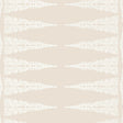Anna French ELLERY STRIPE White on Beige Wallpaper