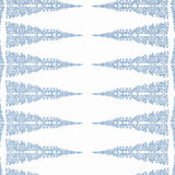 Anna French ELLERY STRIPE Sky Blue on White Wallpaper