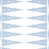 Anna French Ellery Stripe Sky Blue On White Wallpaper