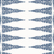 Anna French ELLERY STRIPE Navy on White Wallpaper