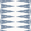 Anna French ELLERY STRIPE Navy on White Wallpaper