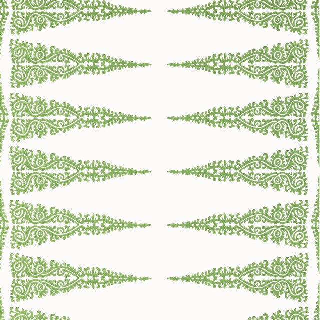 Anna French Ellery Stripe Kelly On White Wallpaper