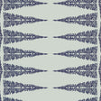 Anna French Ellery Stripe Navy On Soft Teal Wallpaper