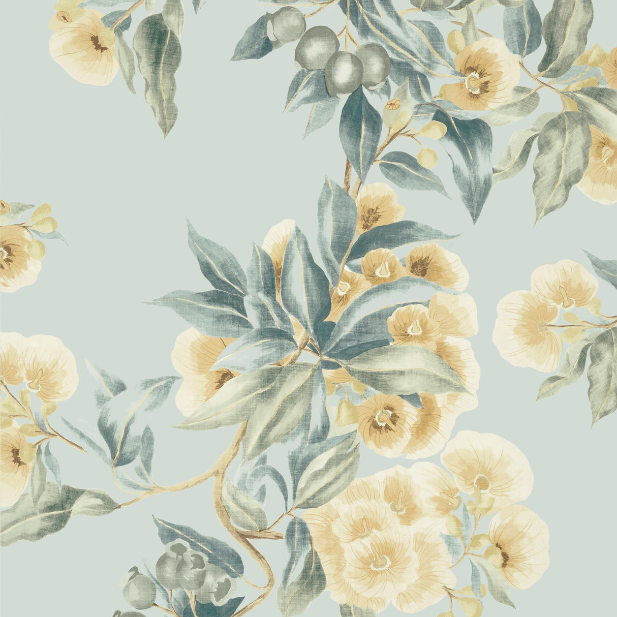 Anna French Camellia Garden Soft Gold Wallpaper