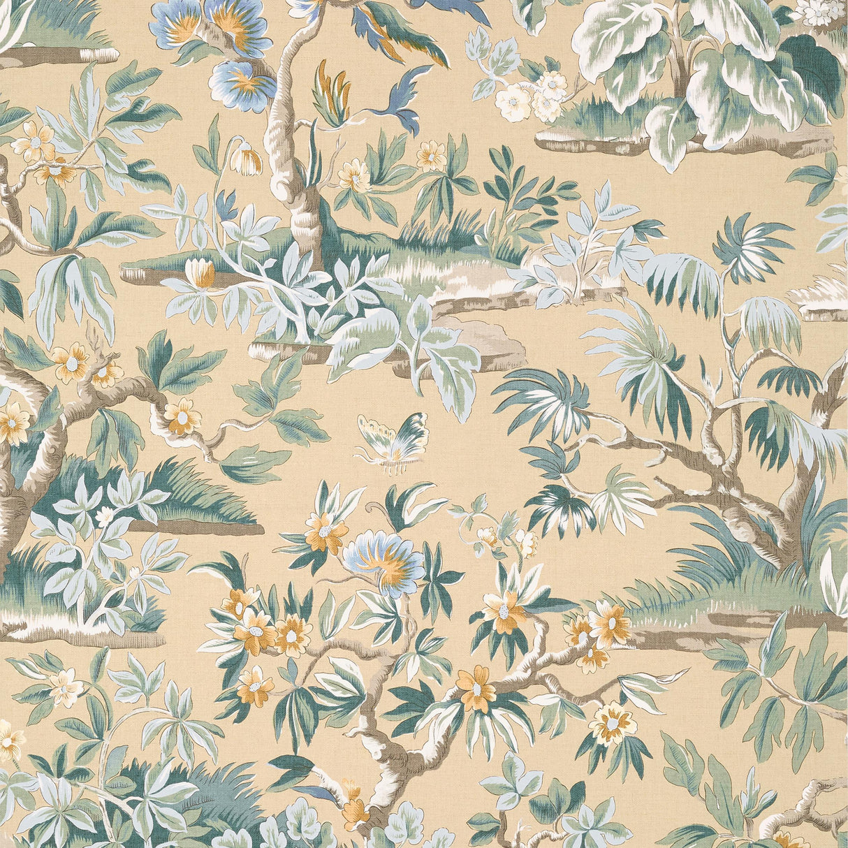 Anna French Elwood Soft Gold Wallpaper