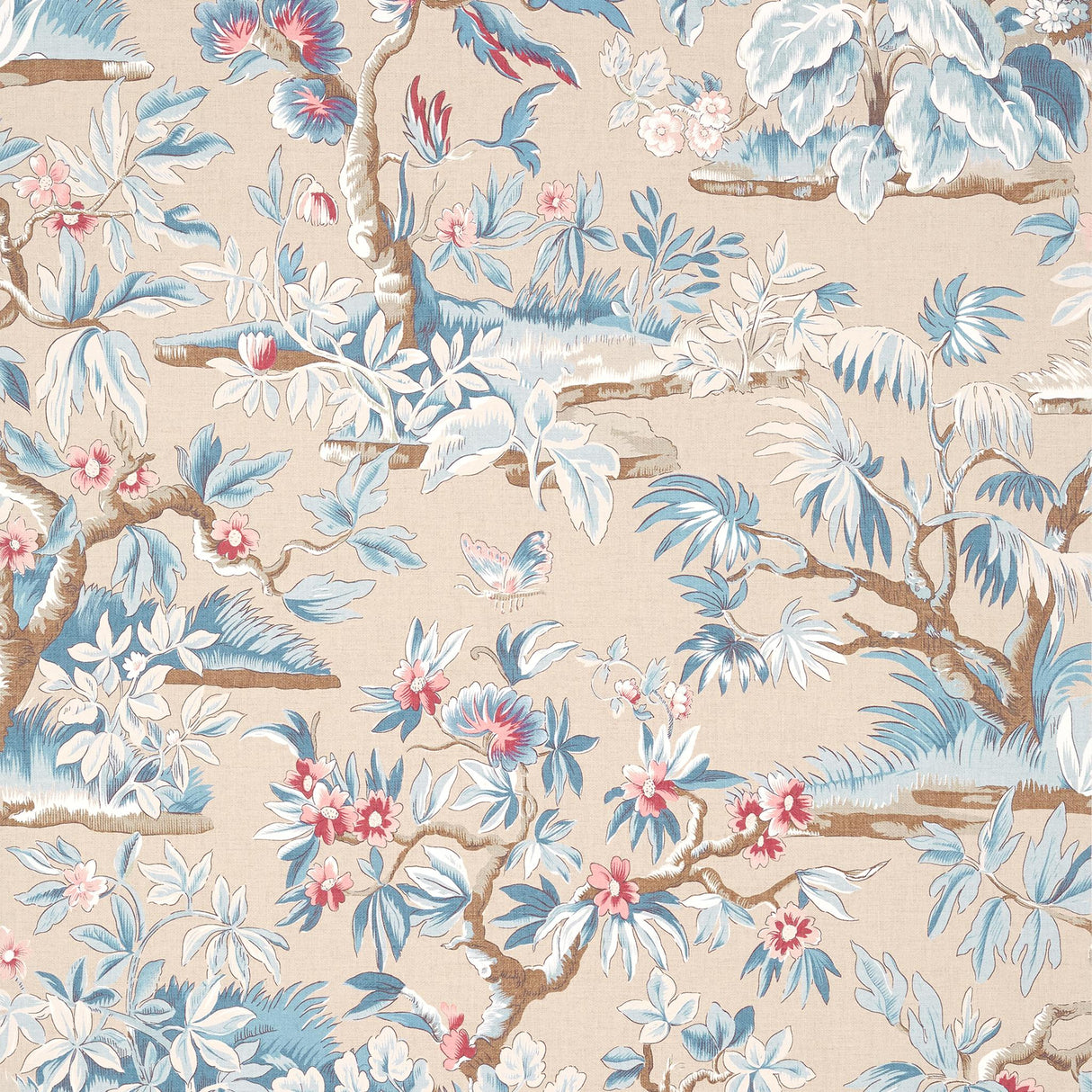 Anna French ELWOOD Document Linen Wallpaper