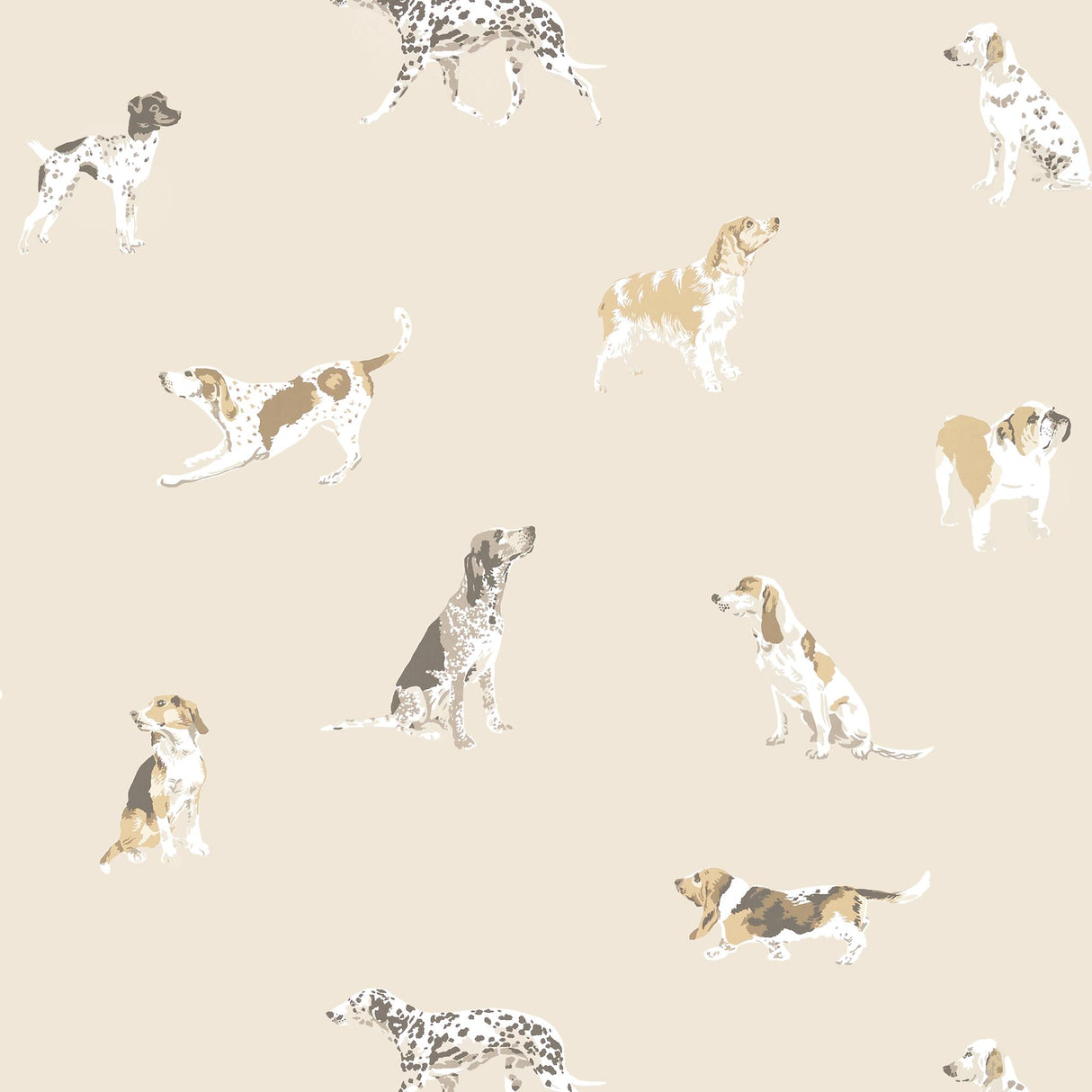 Anna French BUDDY Neutral Wallpaper