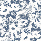 Anna French NEWLANDS TOILE Blue Wallpaper