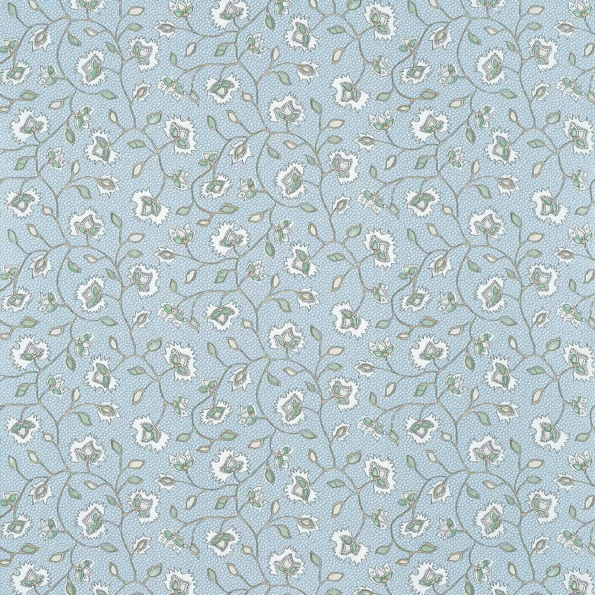 Anna French CHELSEA Soft Blue and Green Wallpaper