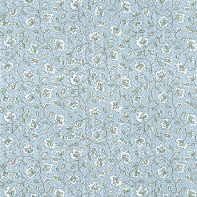 Anna French Chelsea Soft Blue And Green Wallpaper