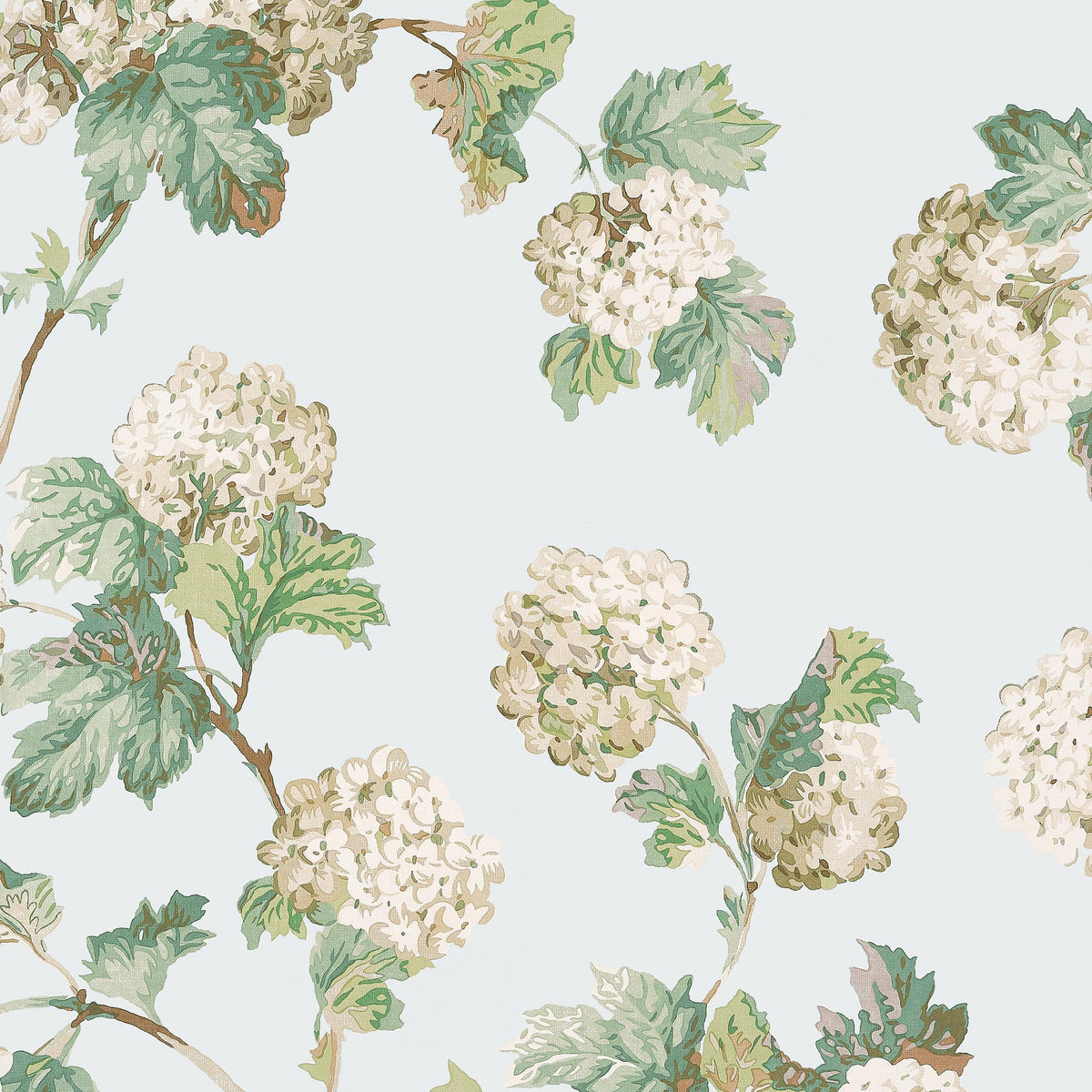 Anna French Sussex Hydrangea Soft Blue Wallpaper