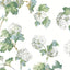 Anna French Sussex Hydrangea White And Green Wallpaper