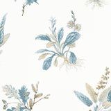 Anna French WOODLAND Beige and Soft Blue Wallpaper