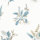 Anna French Woodland Beige And Soft Blue Wallpaper