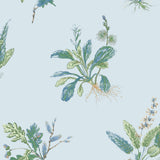 Anna French WOODLAND Blue and Green Wallpaper